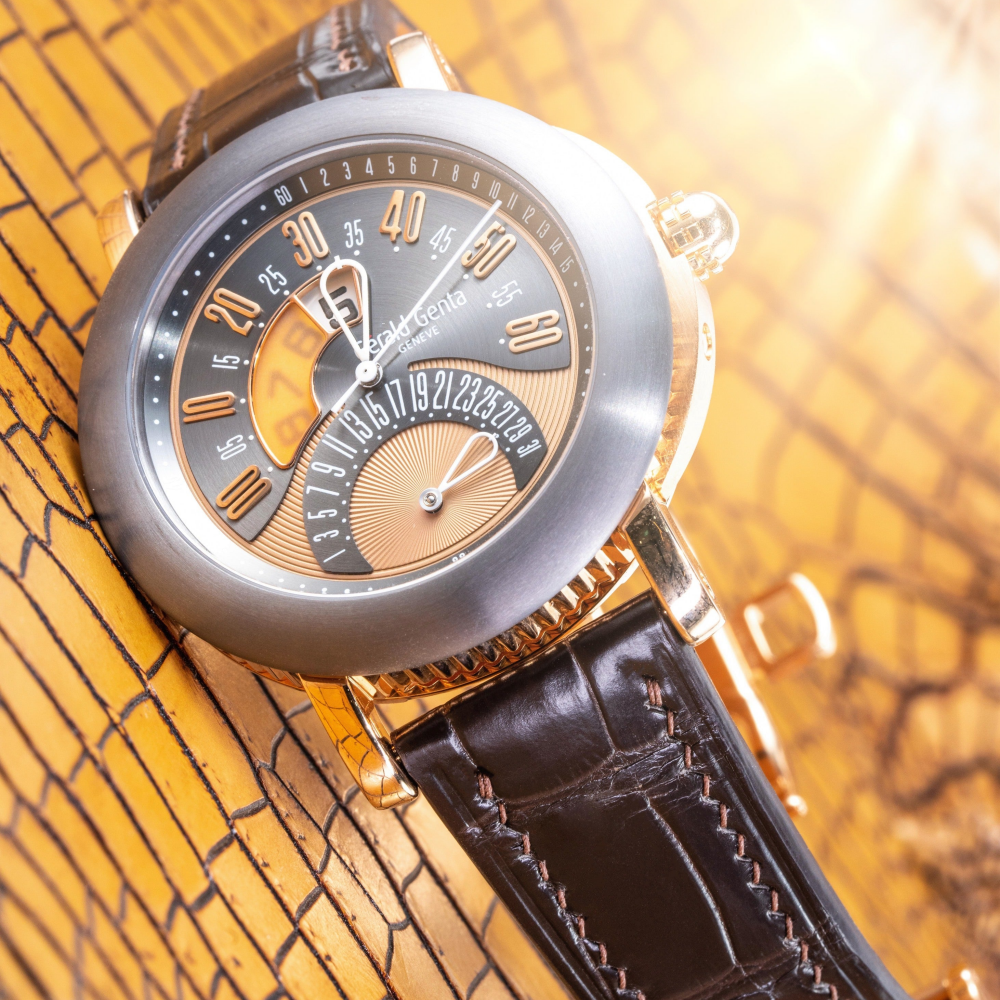 Alligator Leather Strap for Gerald Genta