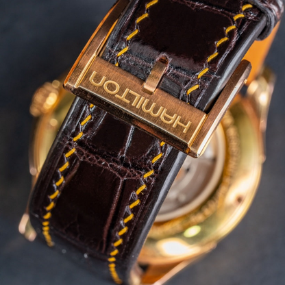 Alligator Leather Strap for Hamilton