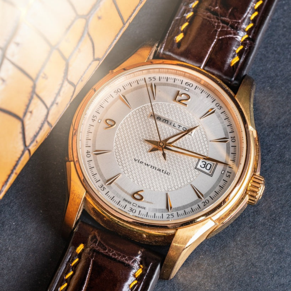 Alligator Leather Strap for Hamilton