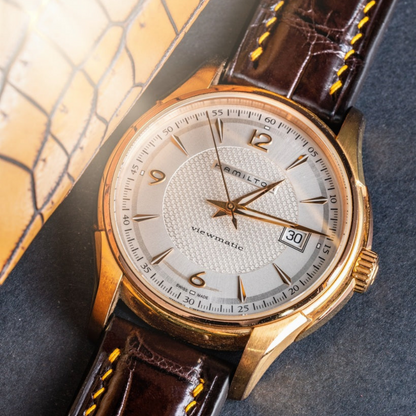 Alligator Leather Strap for Hamilton