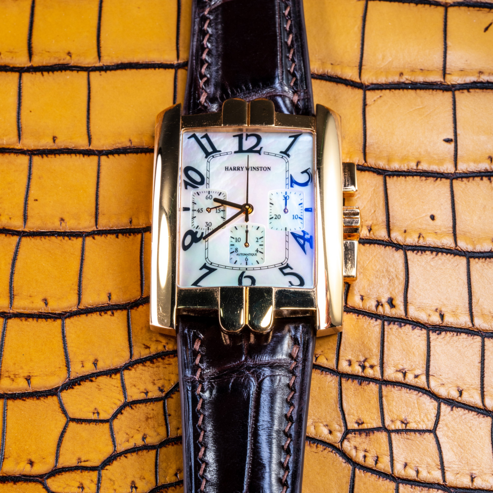 Alligator Leather Strap for Harry Winston