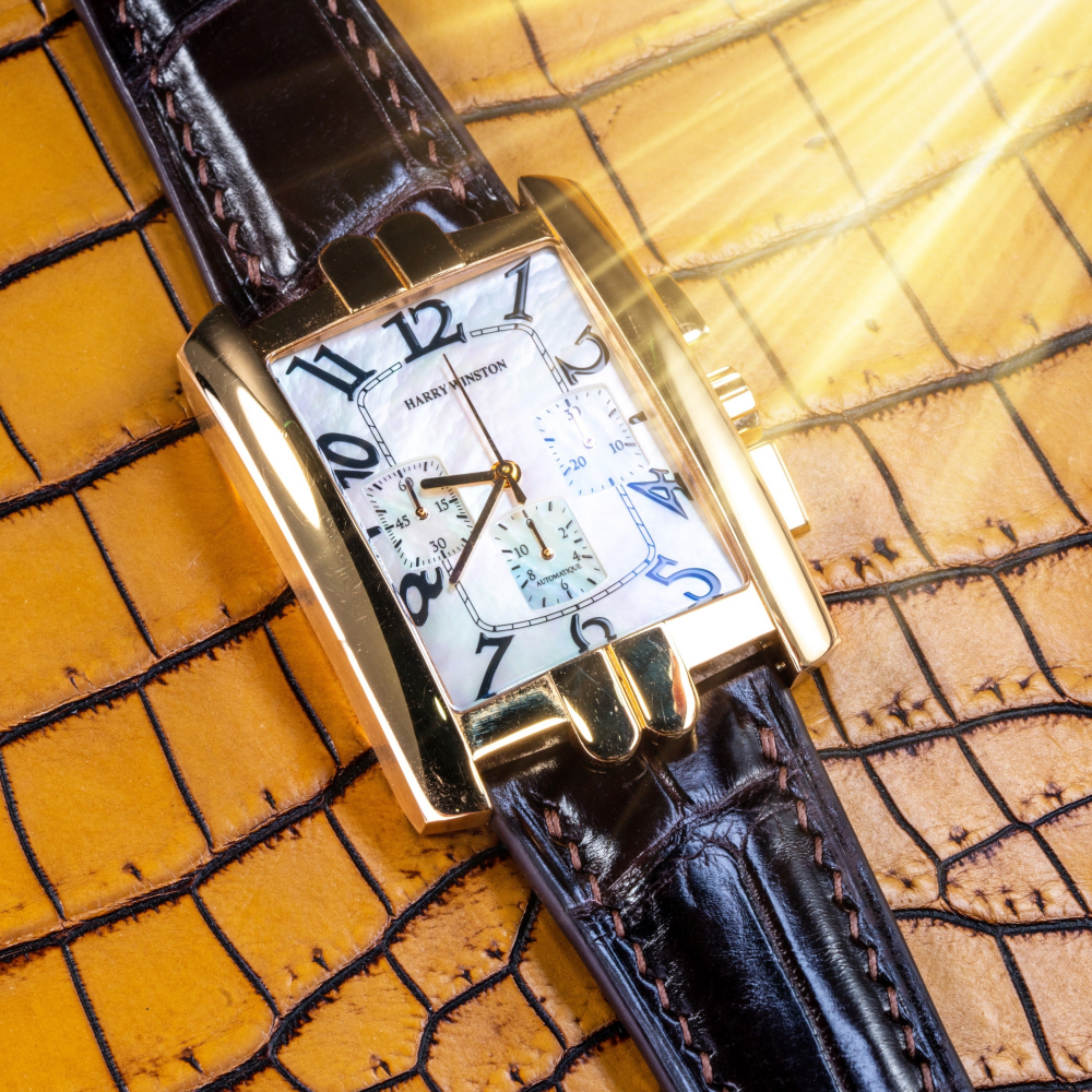 Alligator Leather Strap for Harry Winston