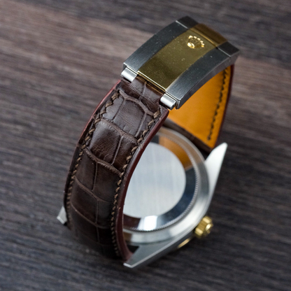 Alligator Leather Strap for Rolex Sky-Dweller
