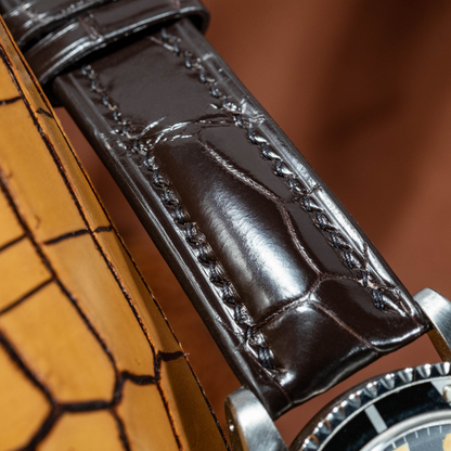 Alligator Leather Strap for Rolex Oyster Perpetual