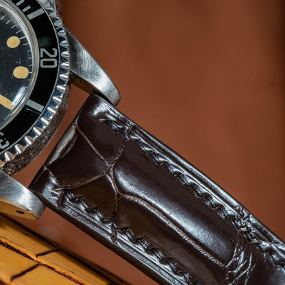 Alligator Leather Strap for Rolex Oyster Perpetual