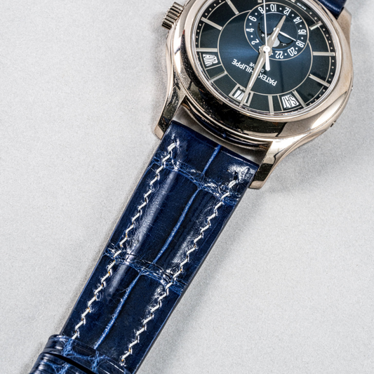 Alligator Leather Strap for Patek Philippe Annual Calendar