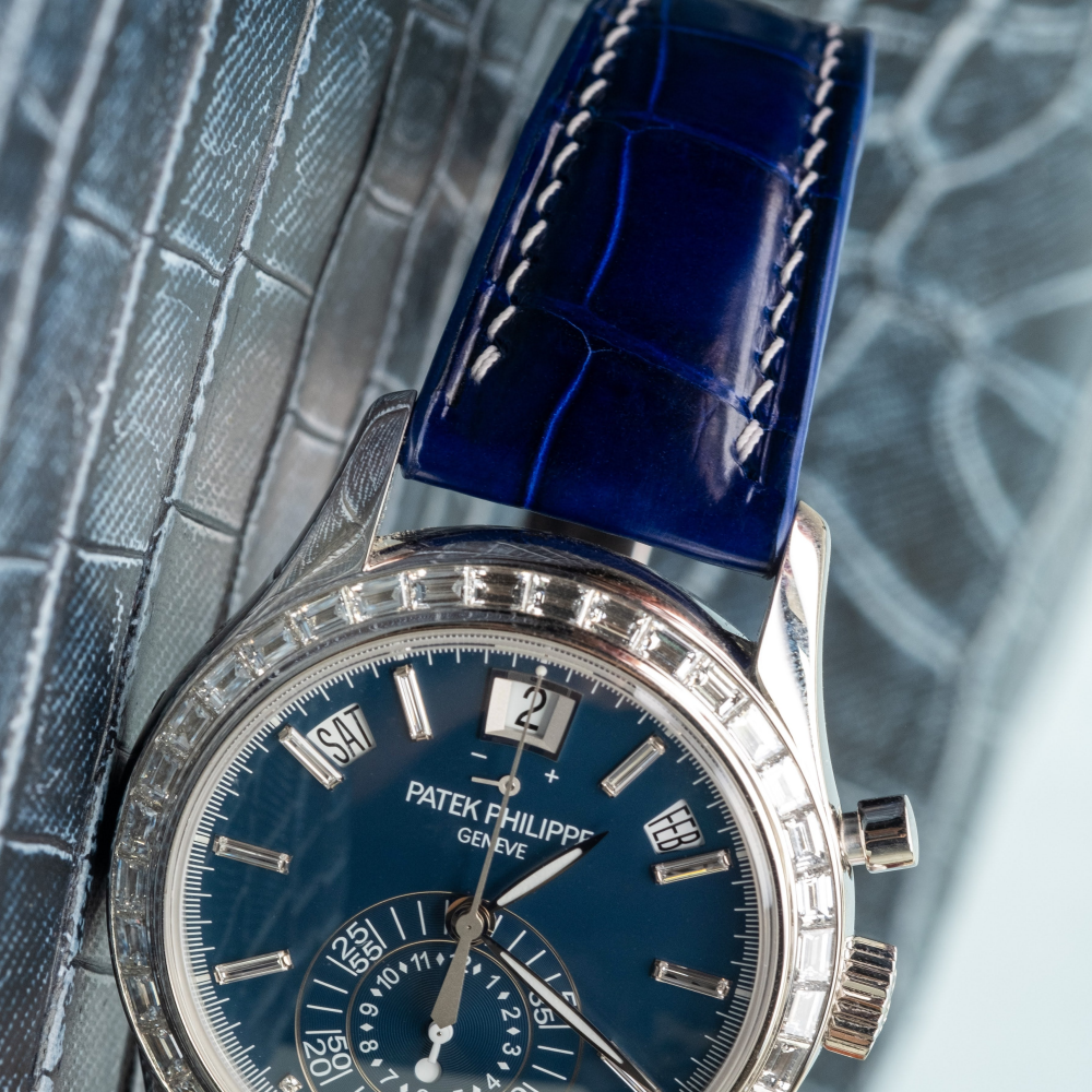 Alligator Leather Strap for Patek Philippe Annual Calendar
