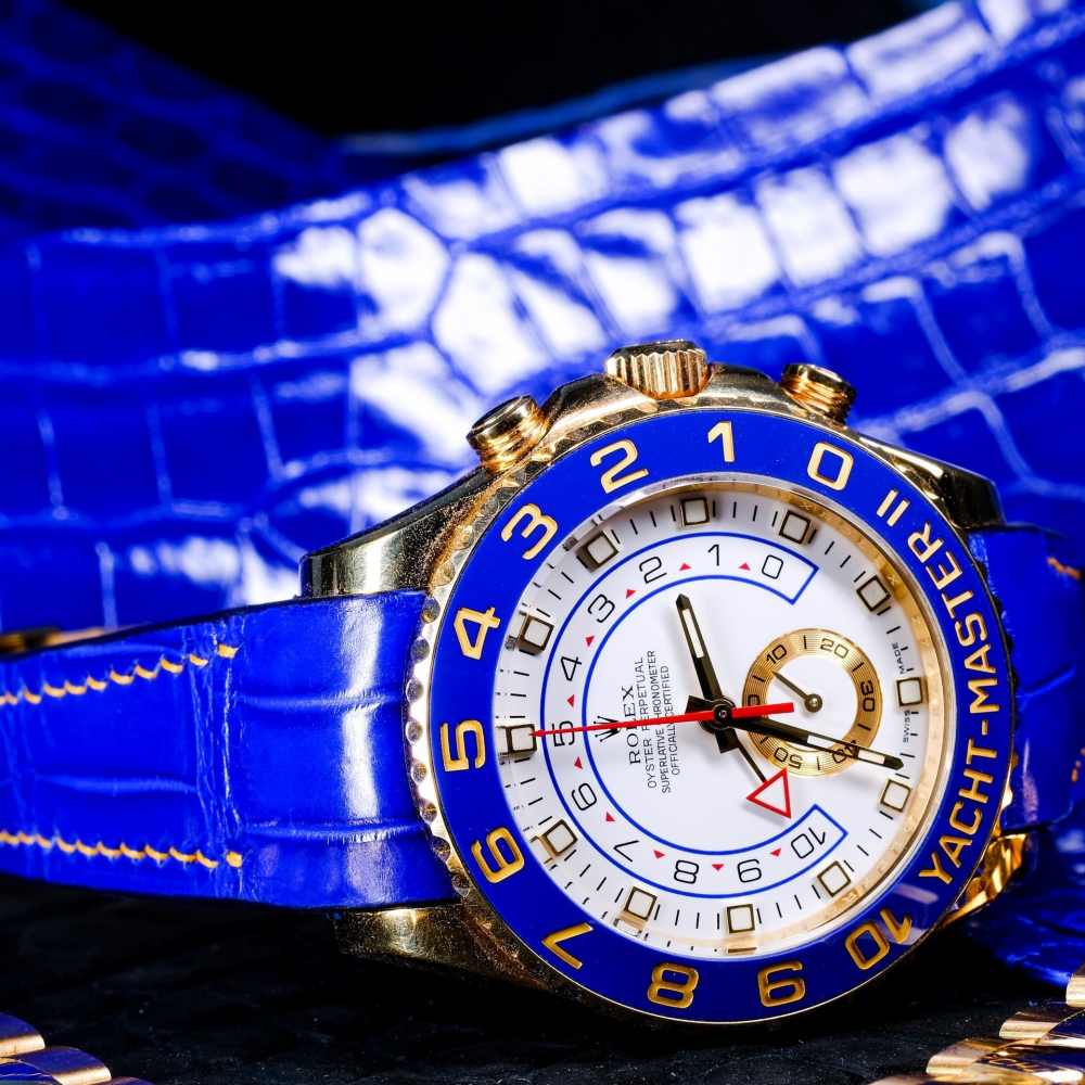 Alligator Leather Strap for Rolex Yacht-Master