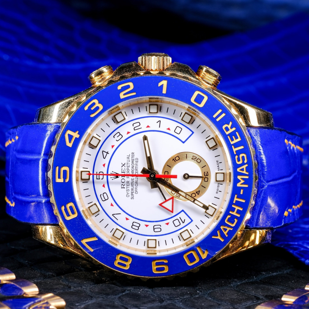 Alligator Leather Strap for Rolex Yacht-Master