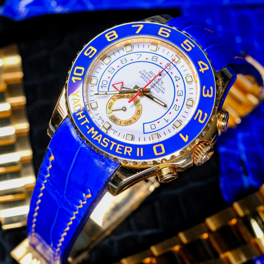 Alligator Leather Strap for Rolex Yacht-Master