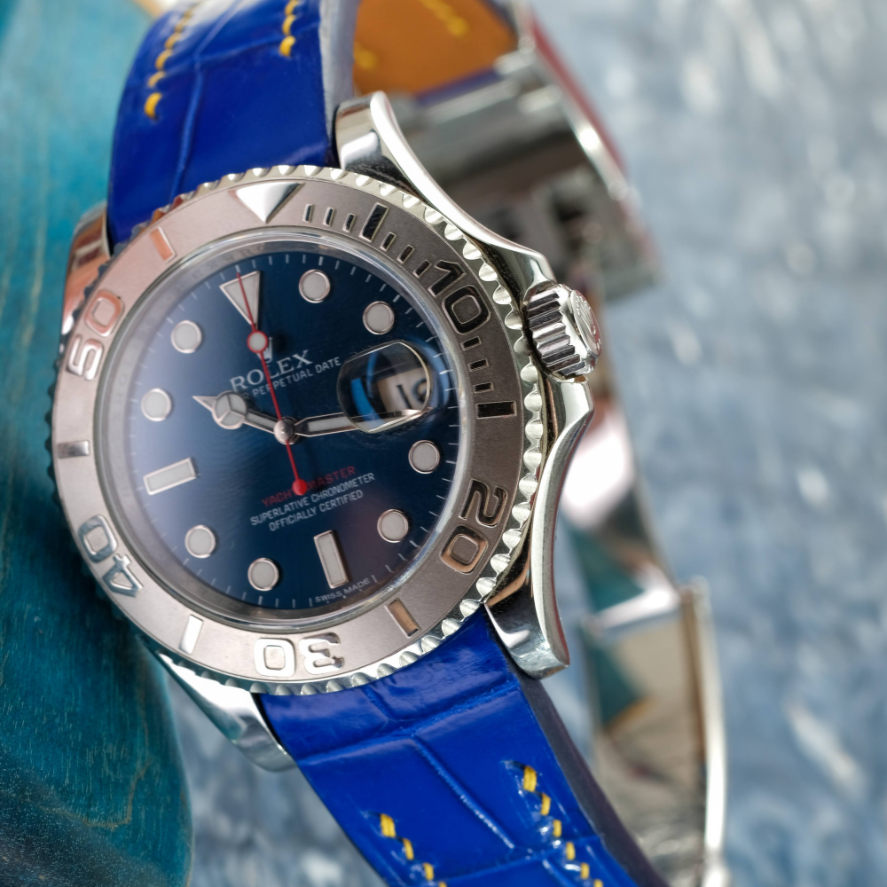 Alligator Leather Strap for Rolex Yacht-Master