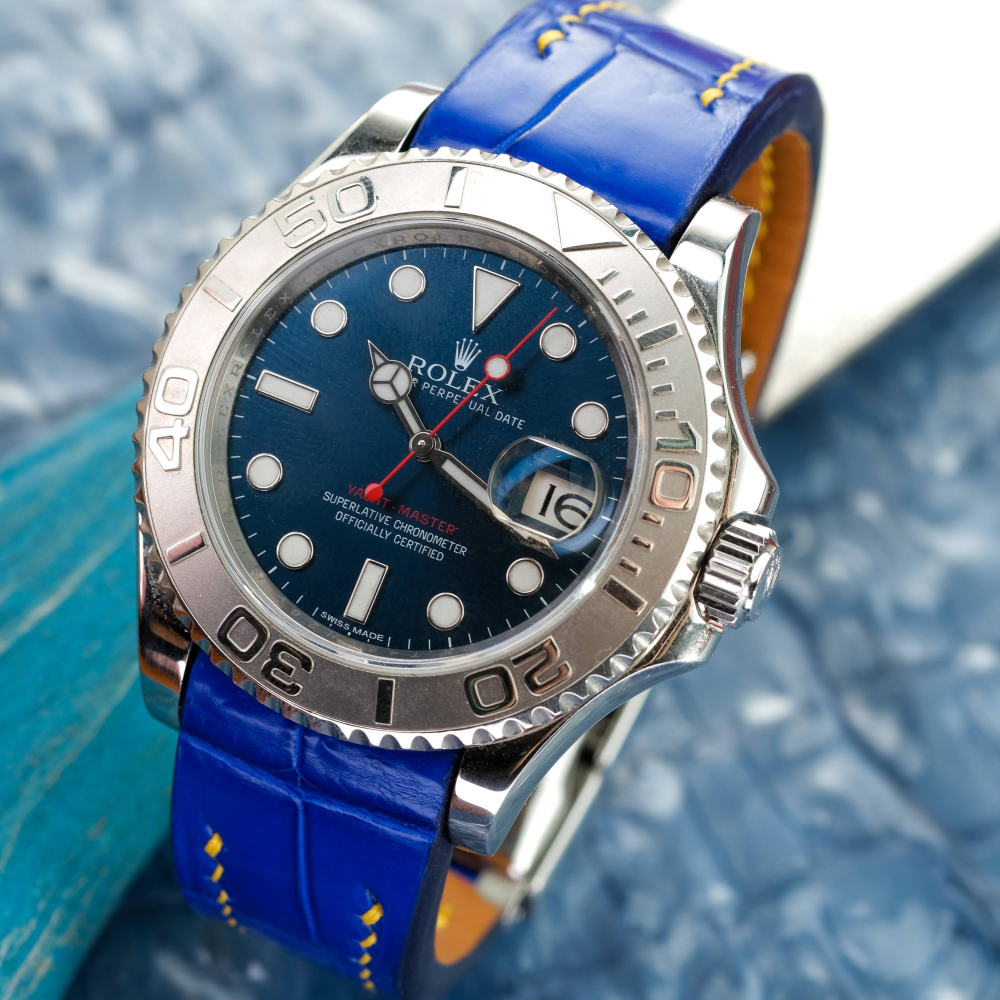 Alligator Leather Strap for Rolex Yacht-Master