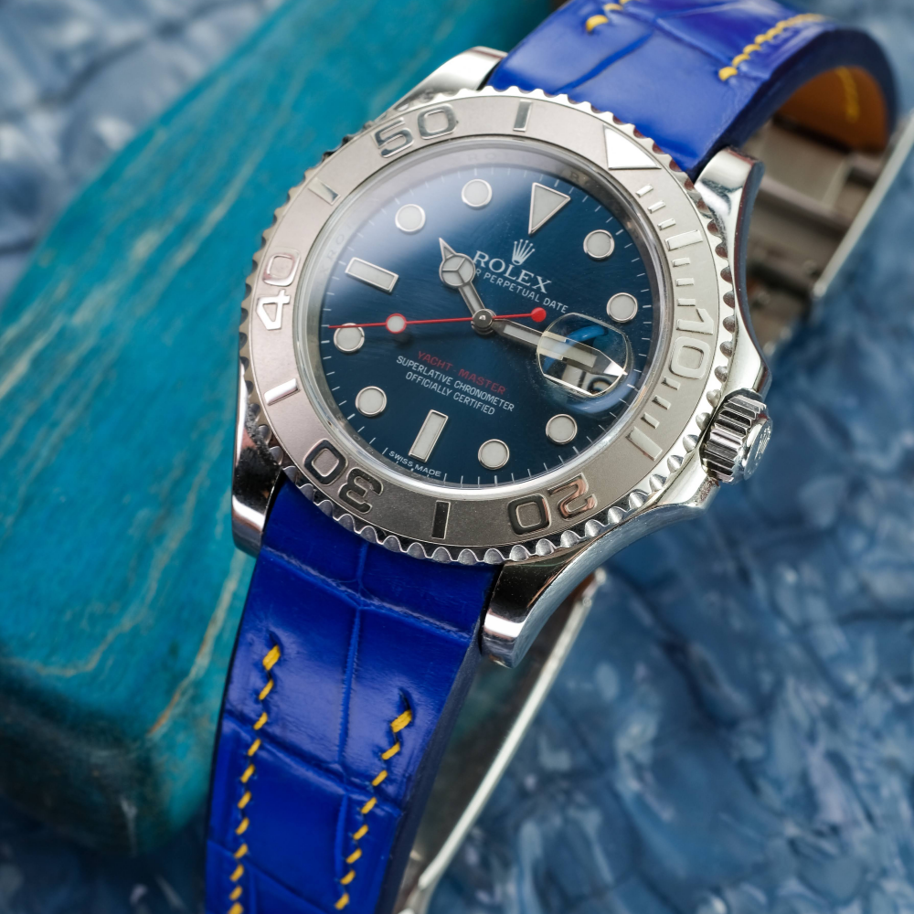 Alligator Leather Strap for Rolex Yacht-Master