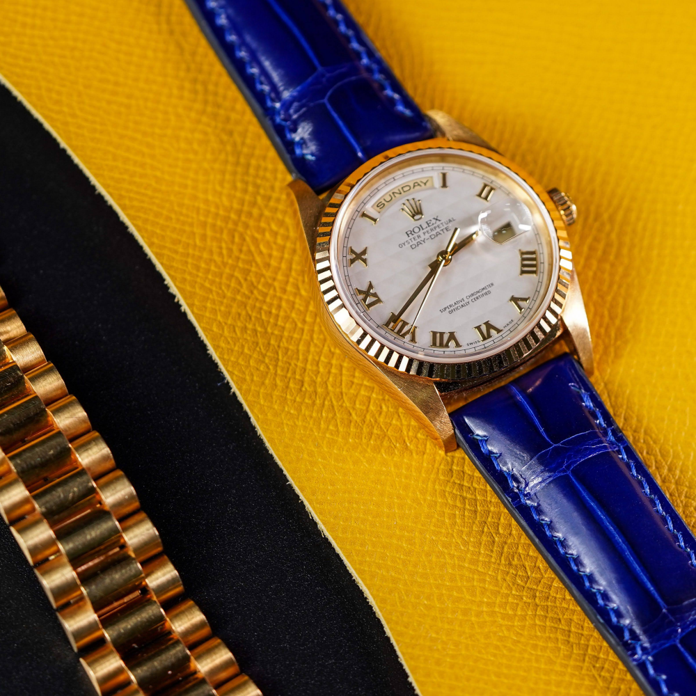 Rolex Day-Date Alligator Leather Strap – Handmade Custom Fit