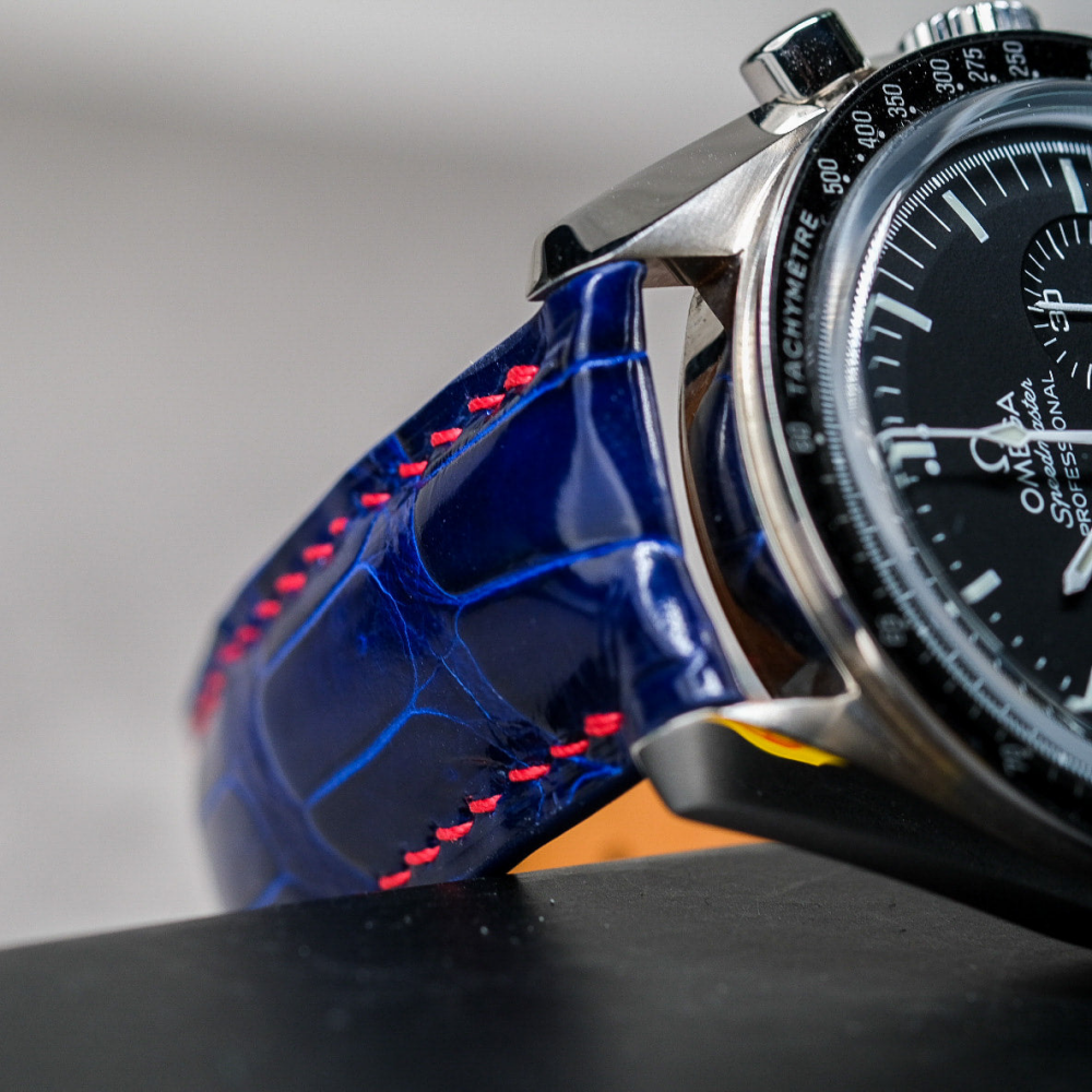 Alligator Leather Strap for Omega Speedmaster