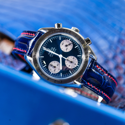 Alligator Leather Strap for Omega Speedmaster