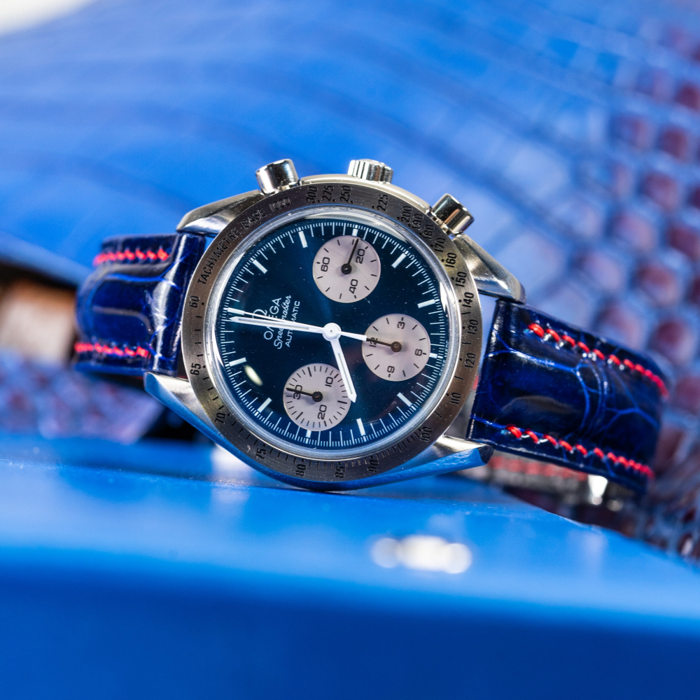Alligator Leather Strap for Omega Speedmaster