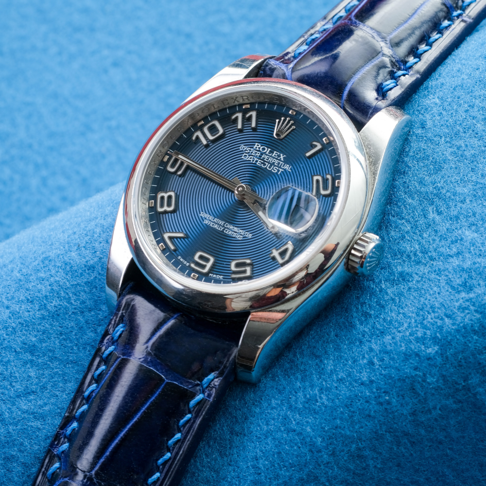 Alligator Leather Strap for Rolex Datejust