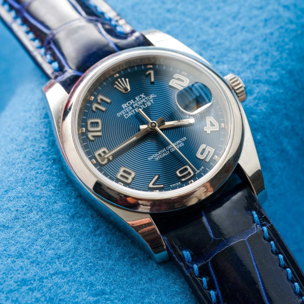Alligator Leather Strap for Rolex Datejust