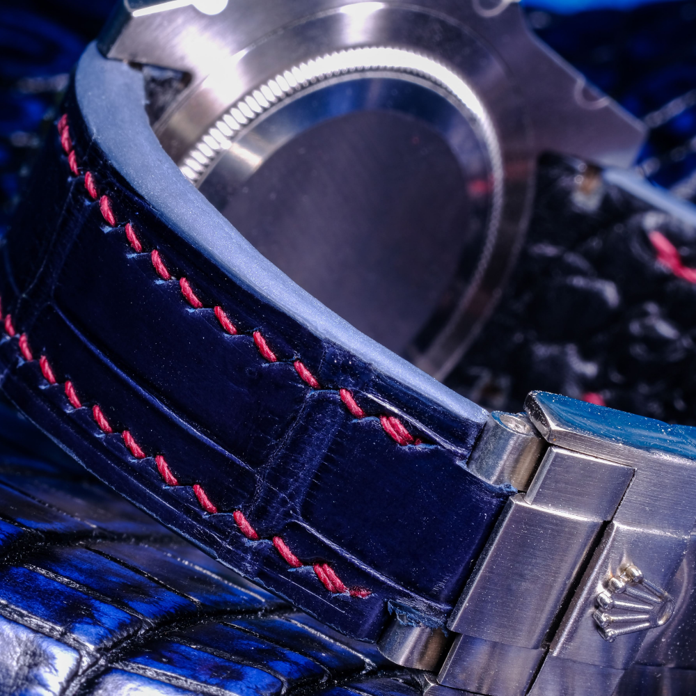 Alligator Leather Strap for Rolex GMT-Master II