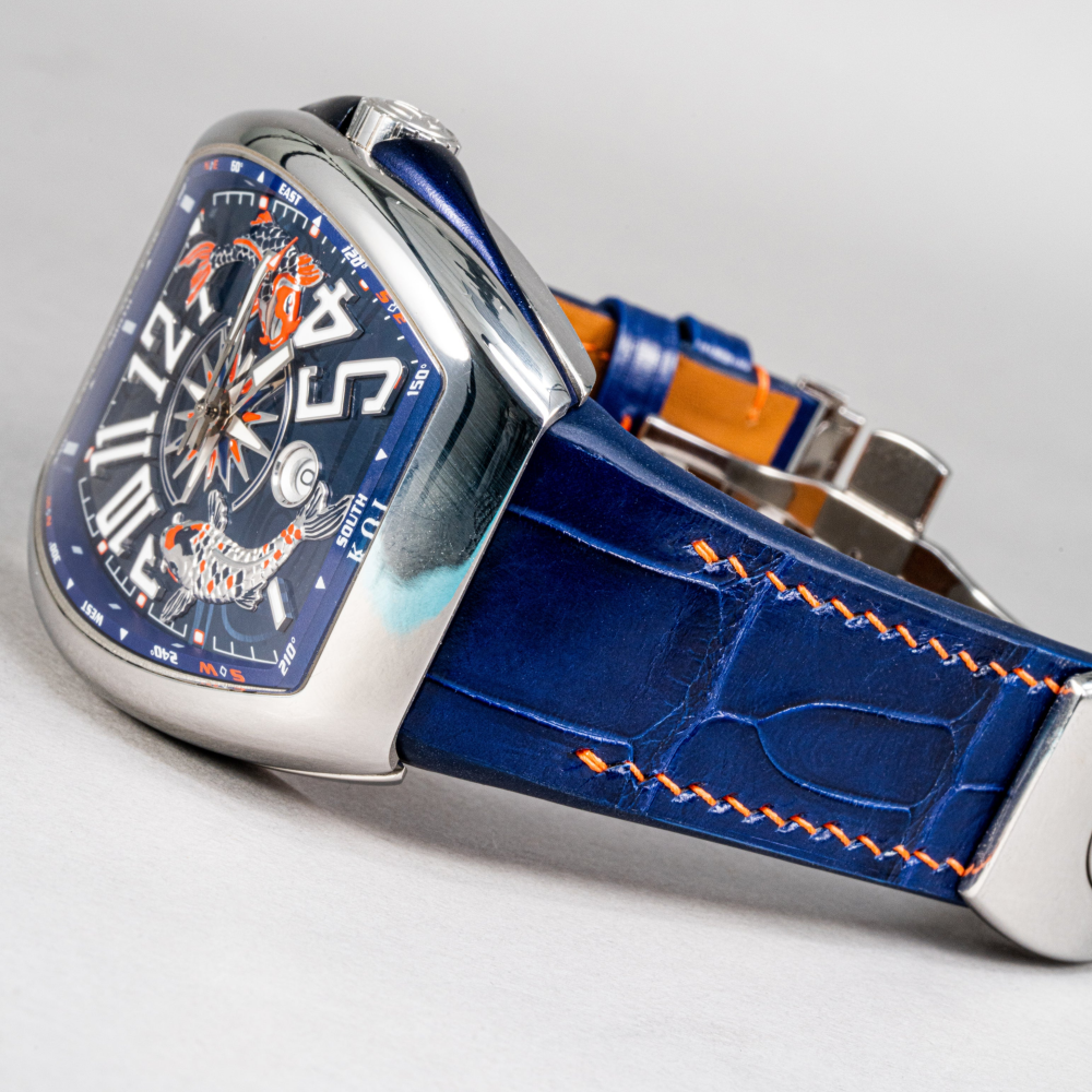 Alligator Leather Strap for Franck Muller Vanguard