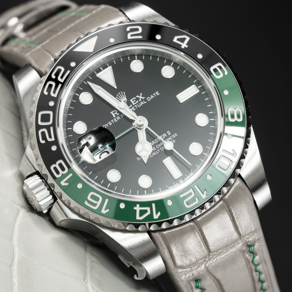 Alligator Leather Strap for Rolex GMT-Master II