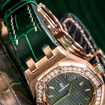 Alligator Leather Strap for AP Women's Watches