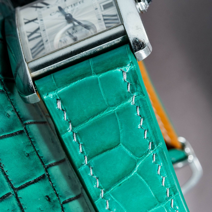 Alligator Leather Strap for Cartier Tank