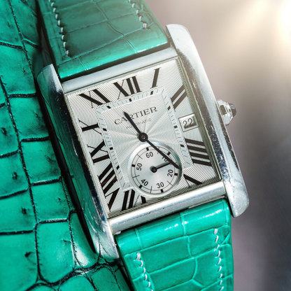 Alligator Leather Strap for Cartier Tank