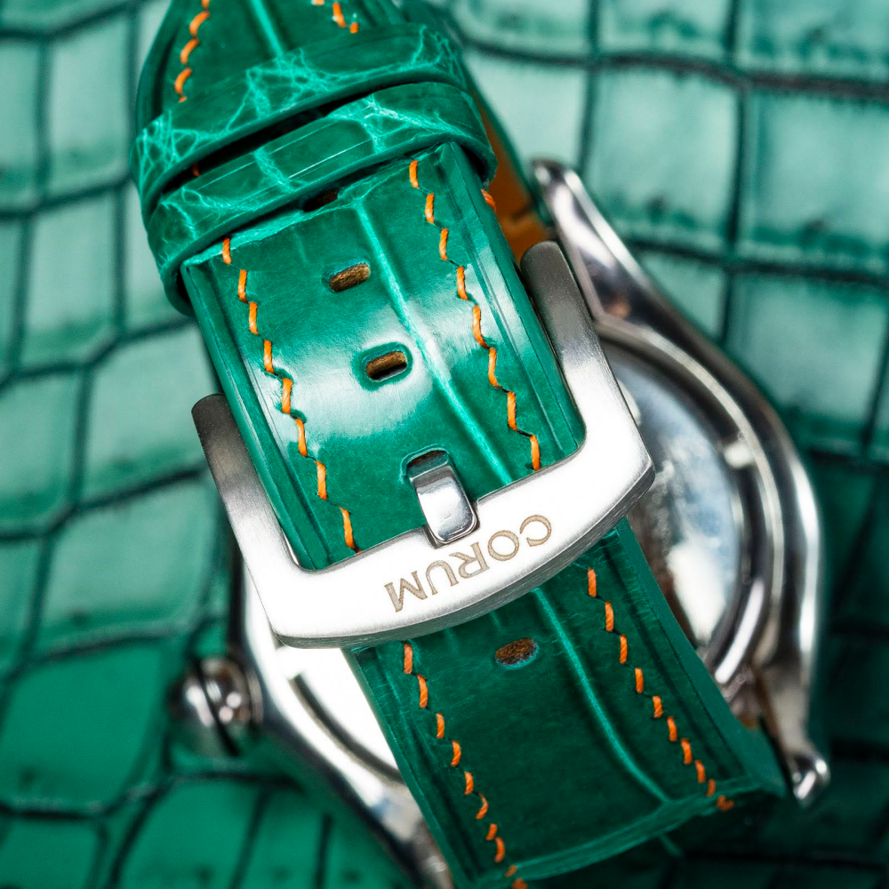 Alligator Leather Strap for Corum Bubble