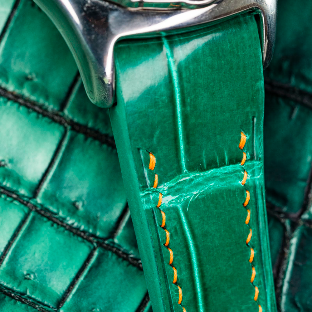 Alligator Leather Strap for Corum Bubble