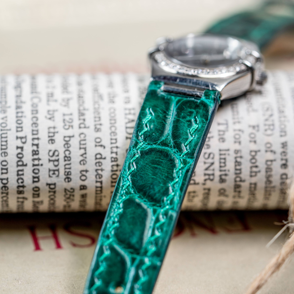 Alligator Leather Strap for Omega Constellation