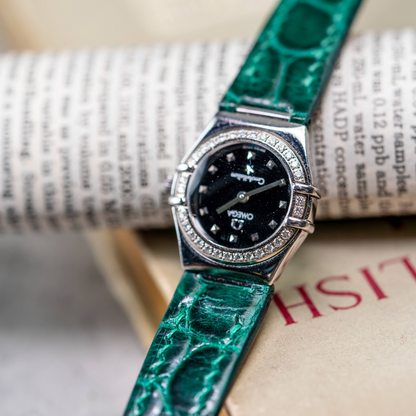 Alligator Leather Strap for Omega Constellation