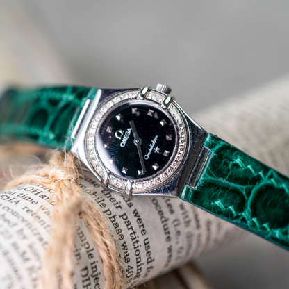 Alligator Leather Strap for Omega Constellation