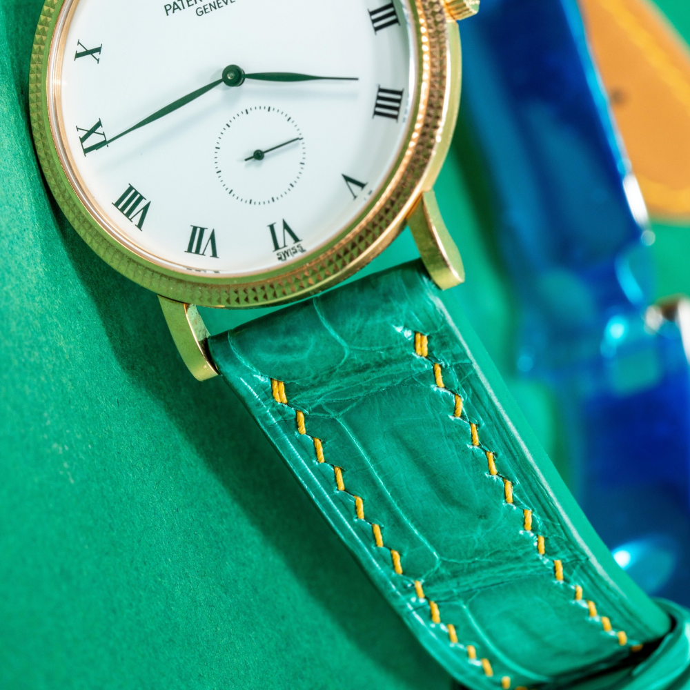 Alligator Leather Strap for Patek Philippe Calatrava