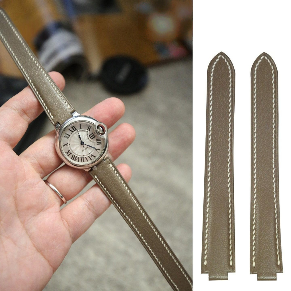 Chevre Leather Strap for Cartier Ballon Bleu