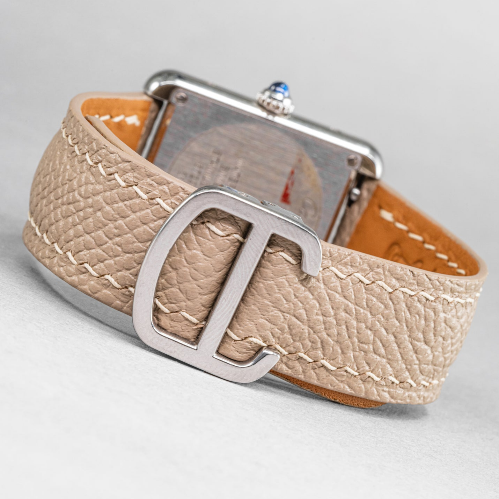 Epsom Leather Strap for Cartier Tank