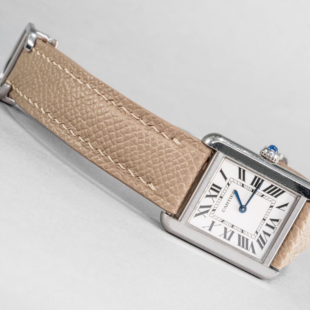 Epsom Leather Strap for Cartier Tank