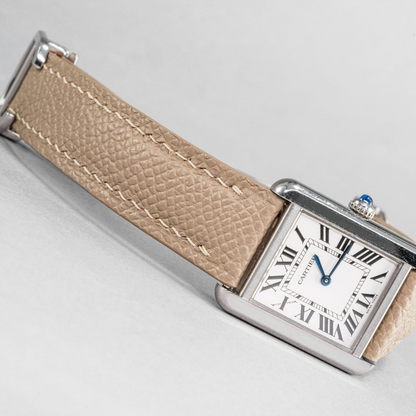 Epsom Leather Strap for Cartier Tank