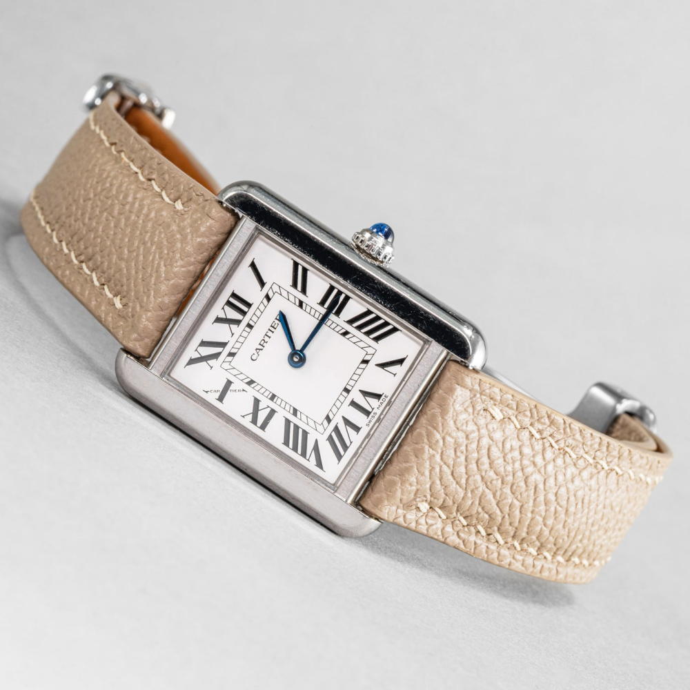 Epsom Leather Strap for Cartier Tank