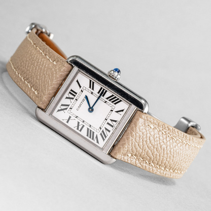 Epsom Leather Strap for Cartier Tank