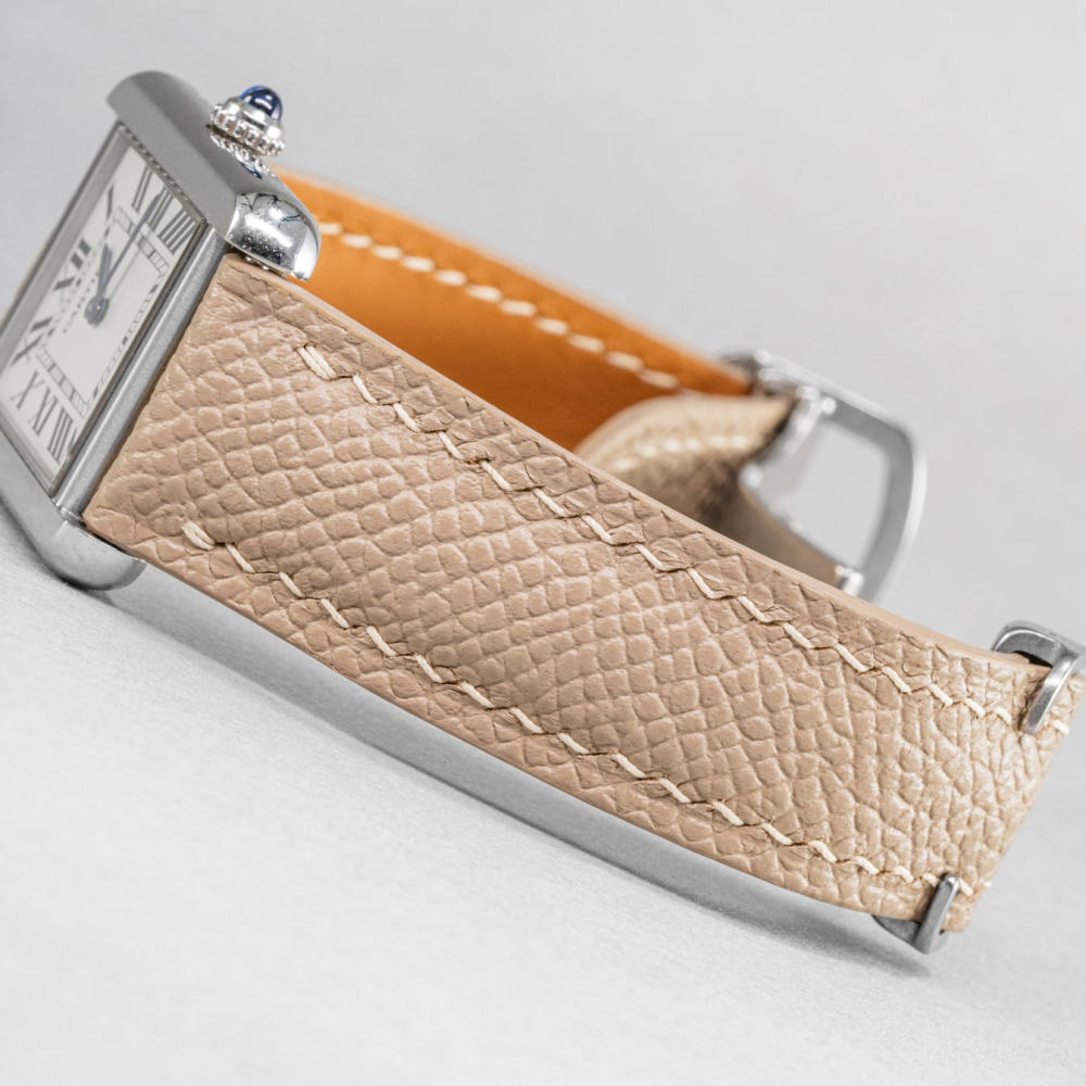 Epsom Leather Strap for Cartier Tank
