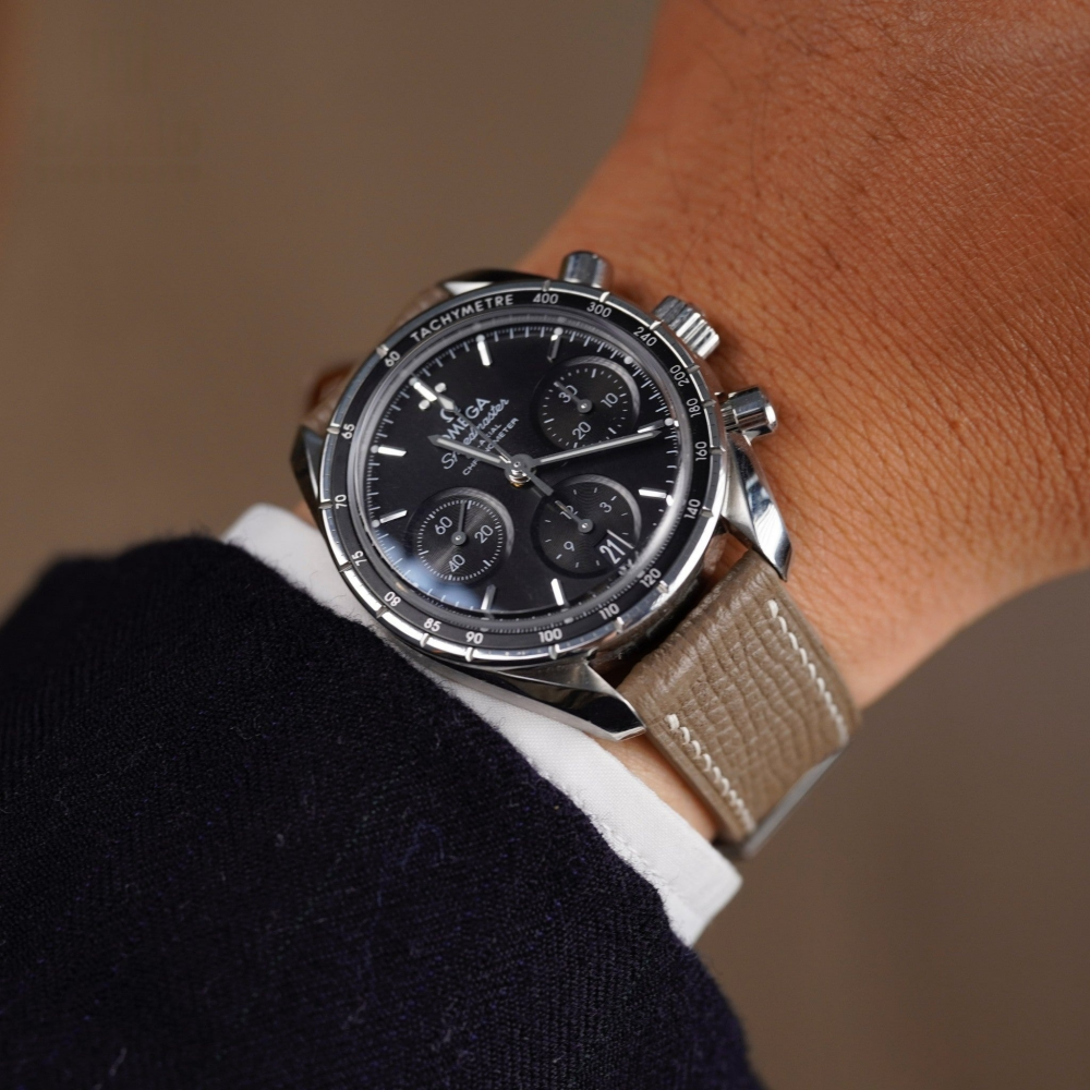 Omega Speedmaster Epsom Calfskin Leather Strap