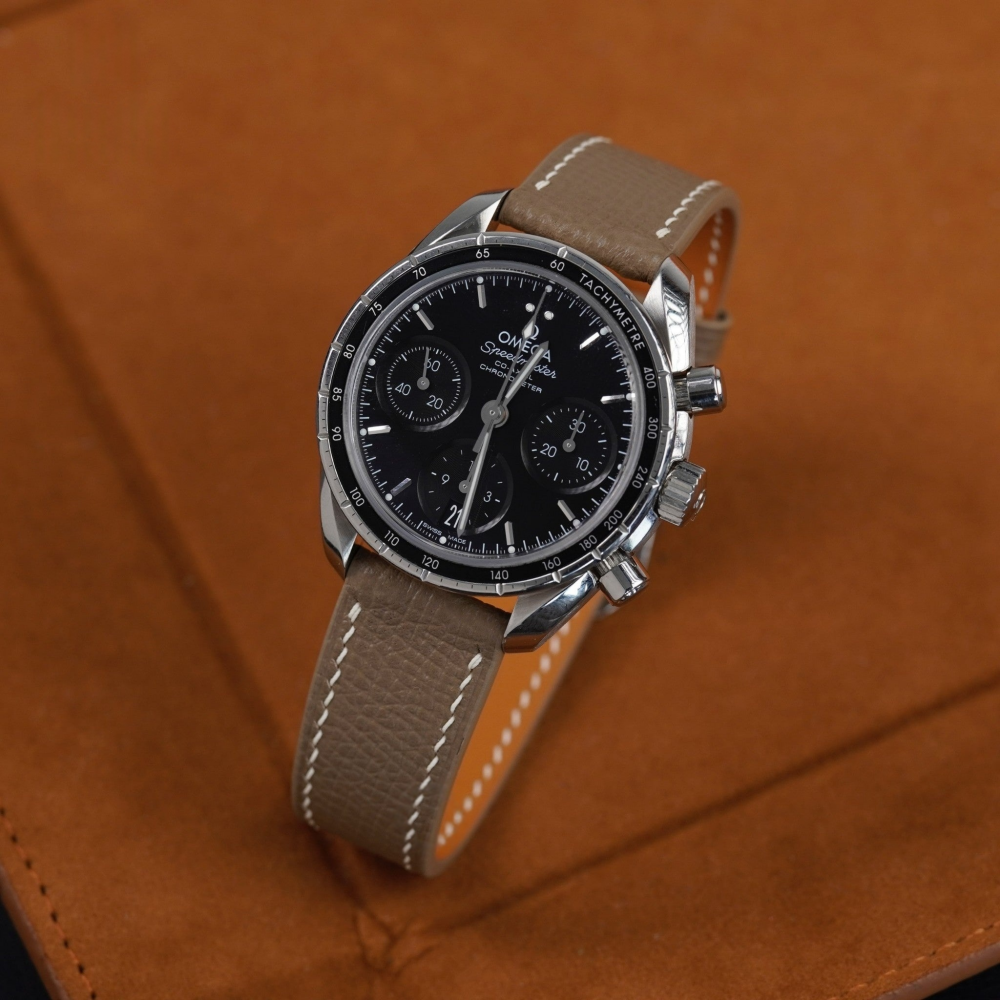 Omega Speedmaster Epsom Calfskin Leather Strap