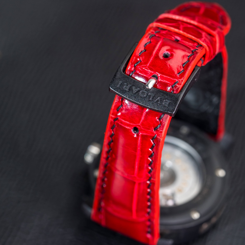 Alligator Leather Strap for Bvlgari