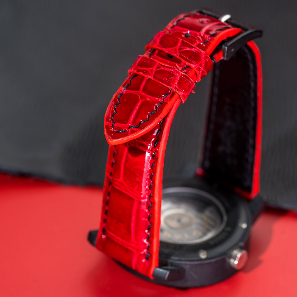 Alligator Leather Strap for Bvlgari