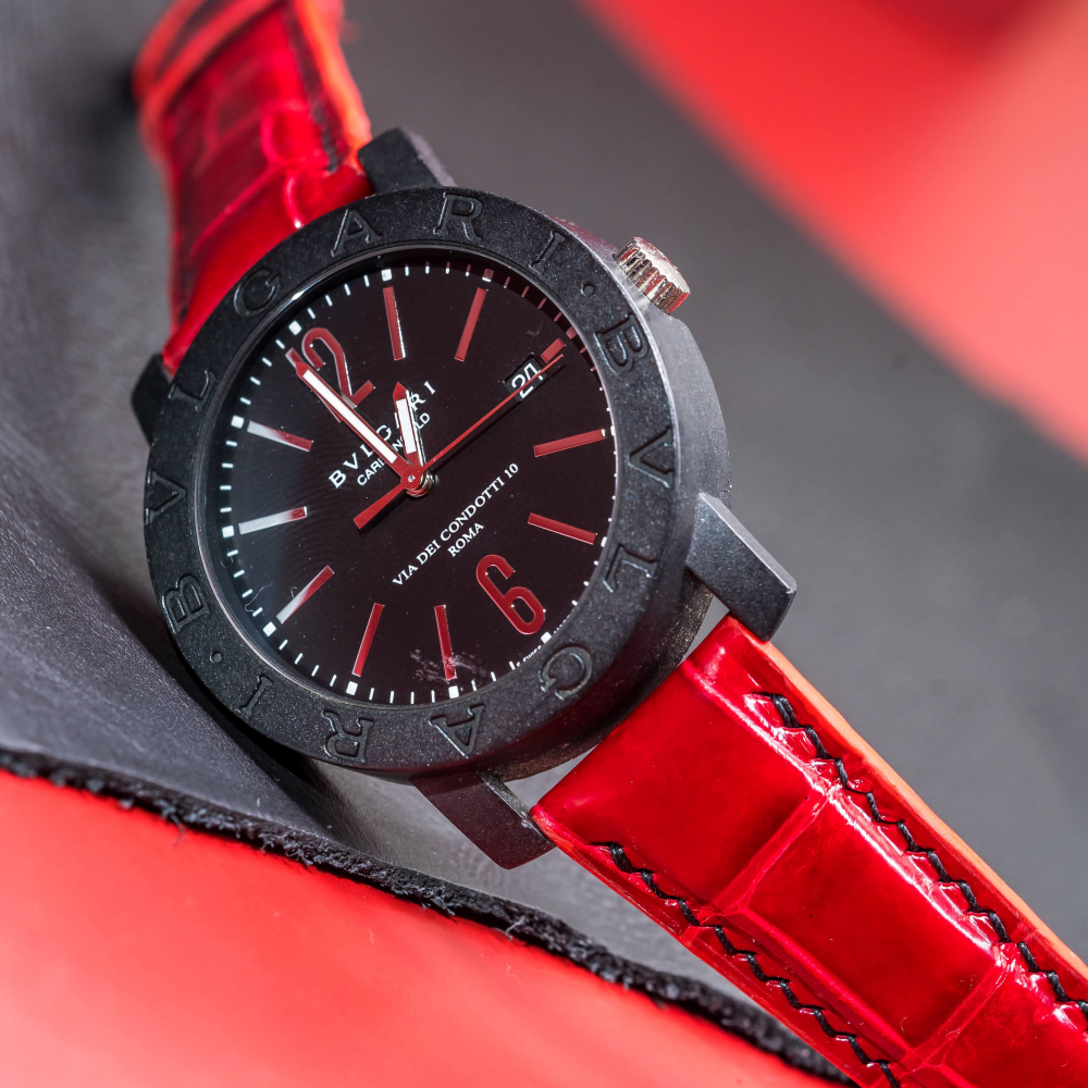 Alligator Leather Strap for Bvlgari