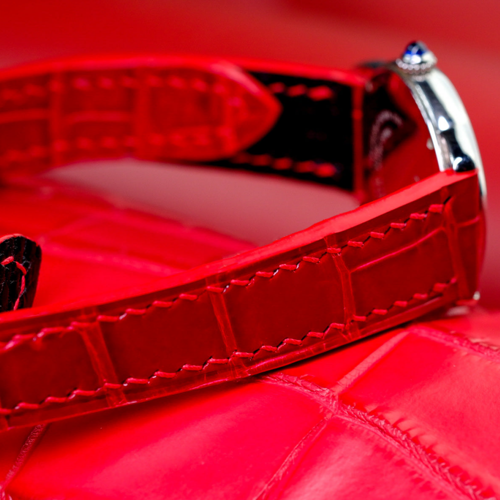 Alligator Leather Strap for Cartier Ronde Solo