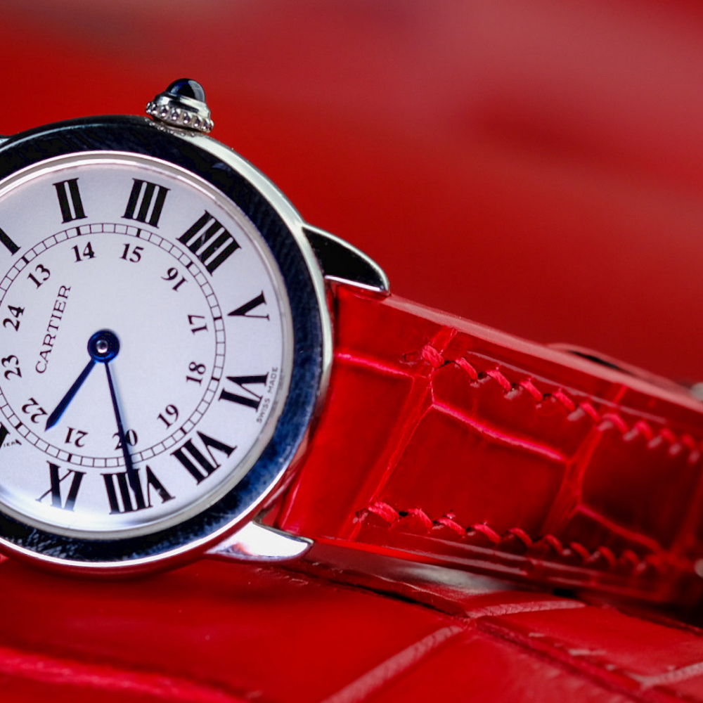 Alligator Leather Strap for Cartier Ronde Solo