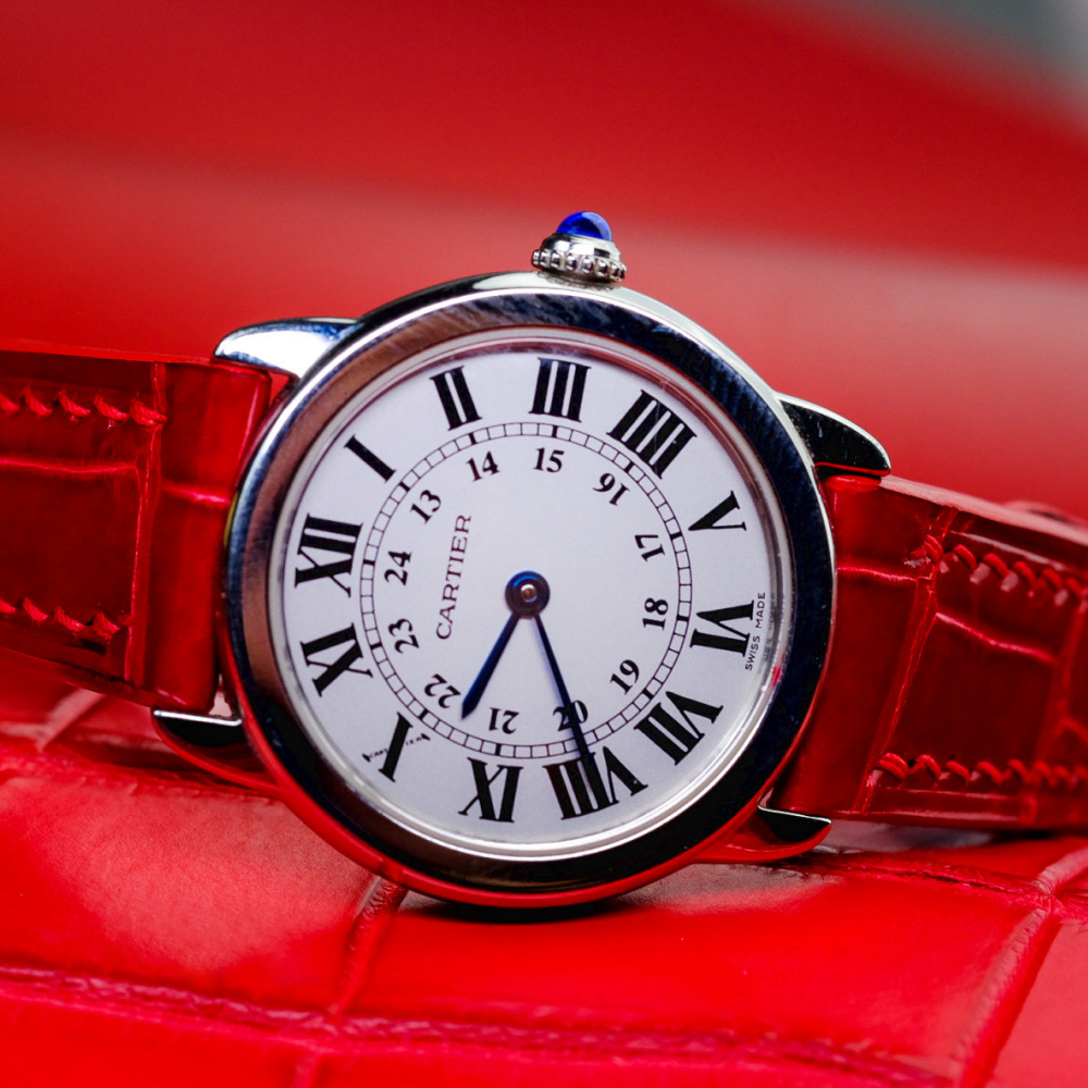 Alligator Leather Strap for Cartier Ronde Solo